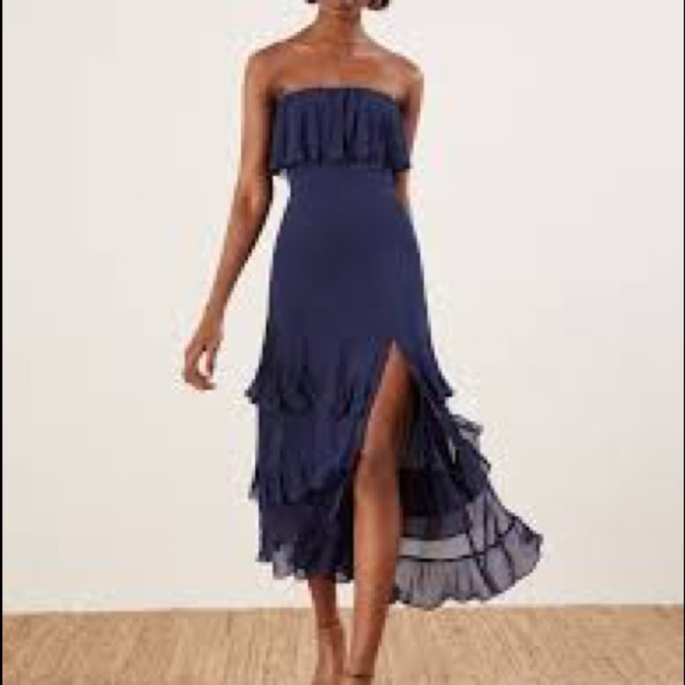 Reformation Indy Dress in Navy size 0